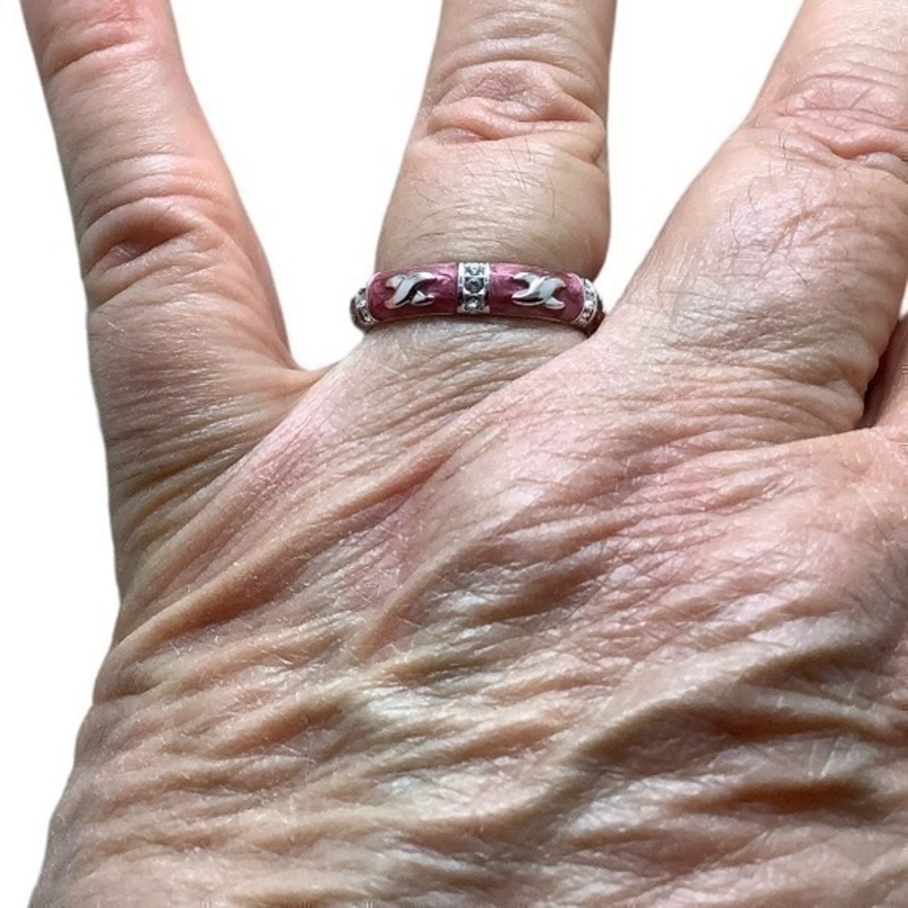 NWOT LGA sterling silver enamel designer ring